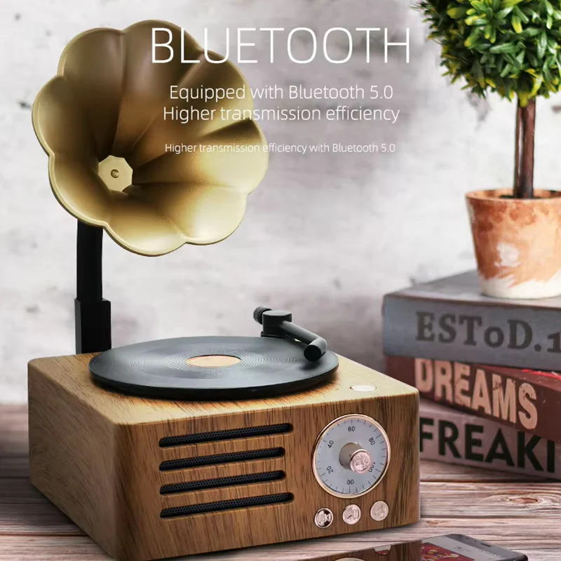 Retro Gramophone Bluetooth Speaker