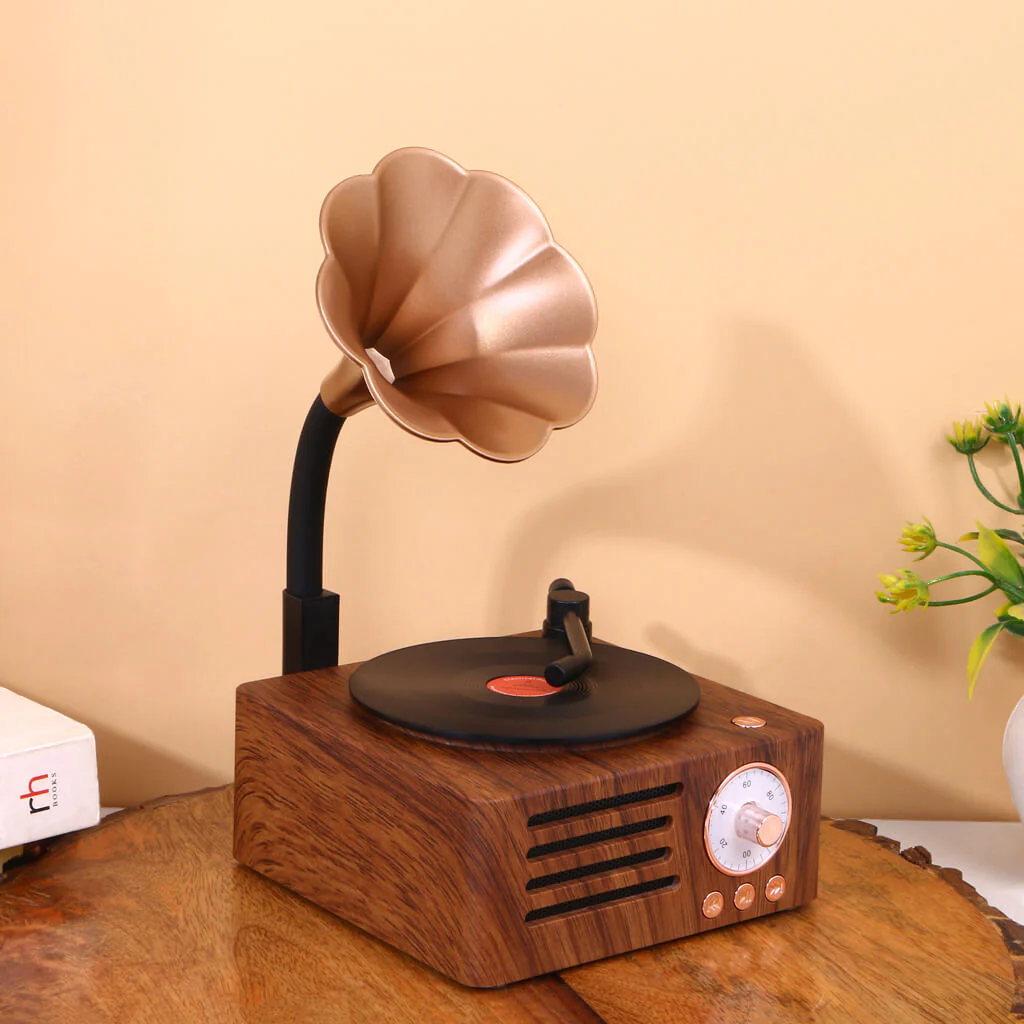 Retro Gramophone Bluetooth Speaker