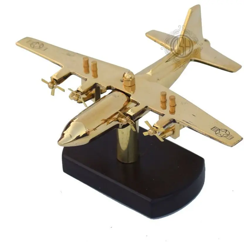 Brass & wooden Home Decoretive Aeroplane, Hawai