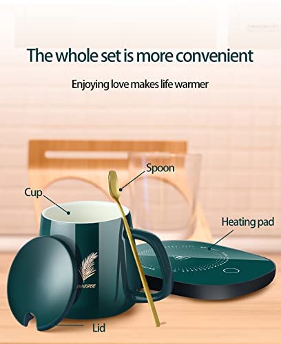 Ceramic Electric coffee Mug Warmer for warming &Heating Coffee,Tea, Milk Beverages, and Hot Chocolate