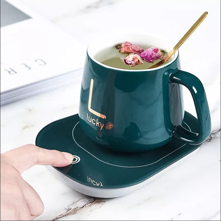 Ceramic Electric coffee Mug Warmer for warming &Heating Coffee,Tea, Milk Beverages, and Hot Chocolate