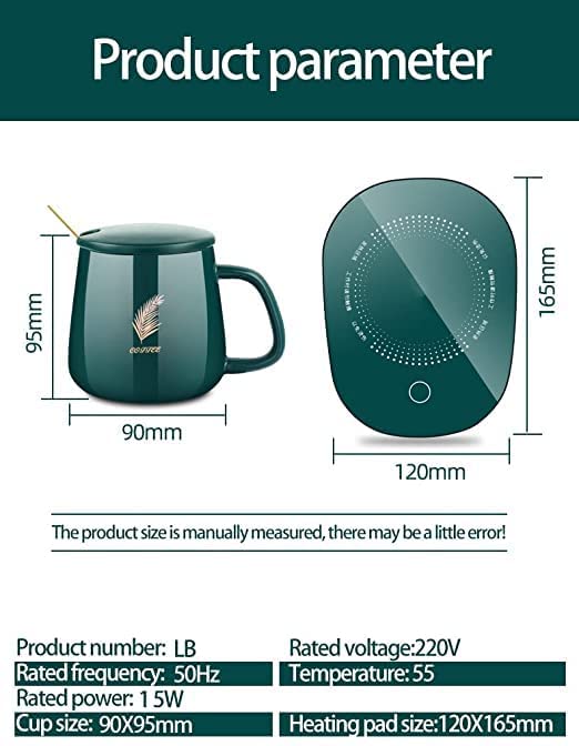 Ceramic Electric coffee Mug Warmer for warming &Heating Coffee,Tea, Milk Beverages, and Hot Chocolate
