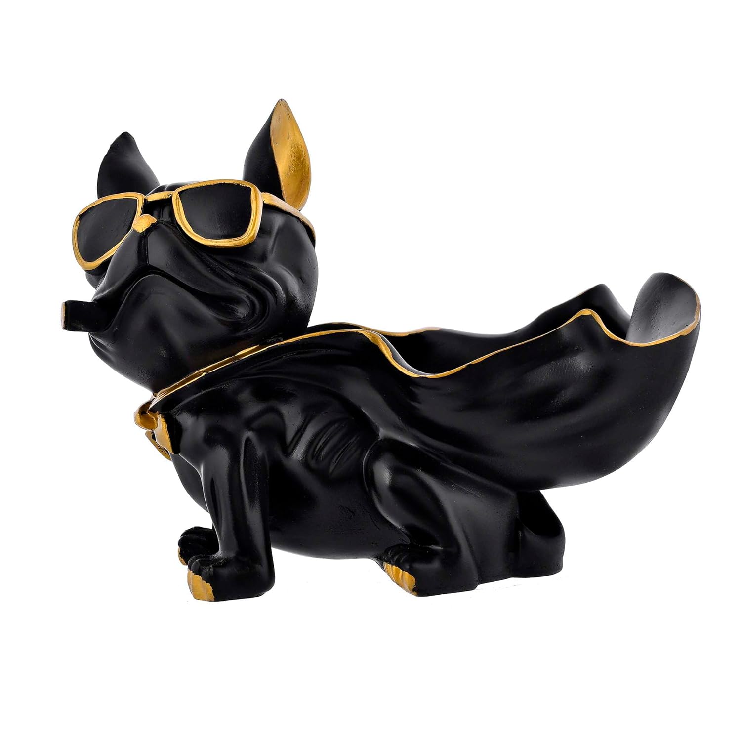 Cool Bull Dog Showpiece with plate,for living room