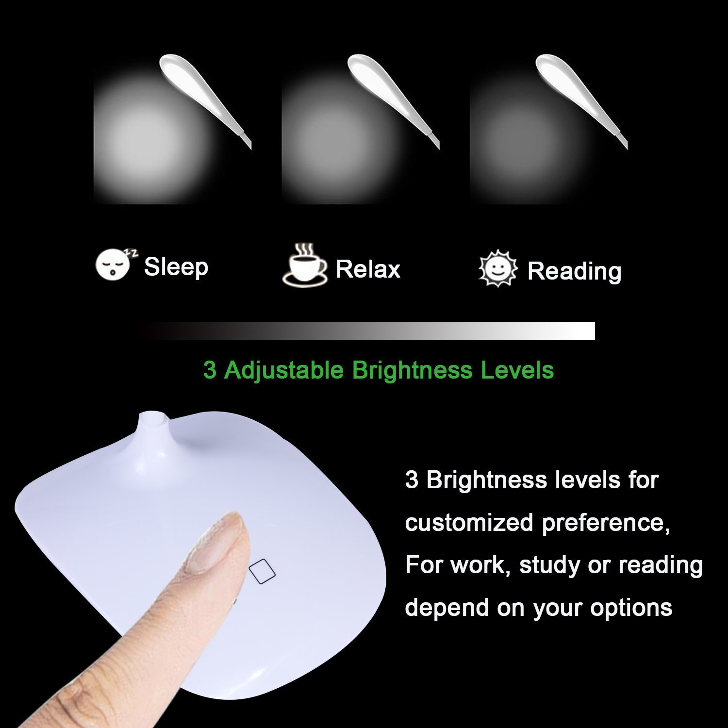 Portable LED Reading Light Adjustable
