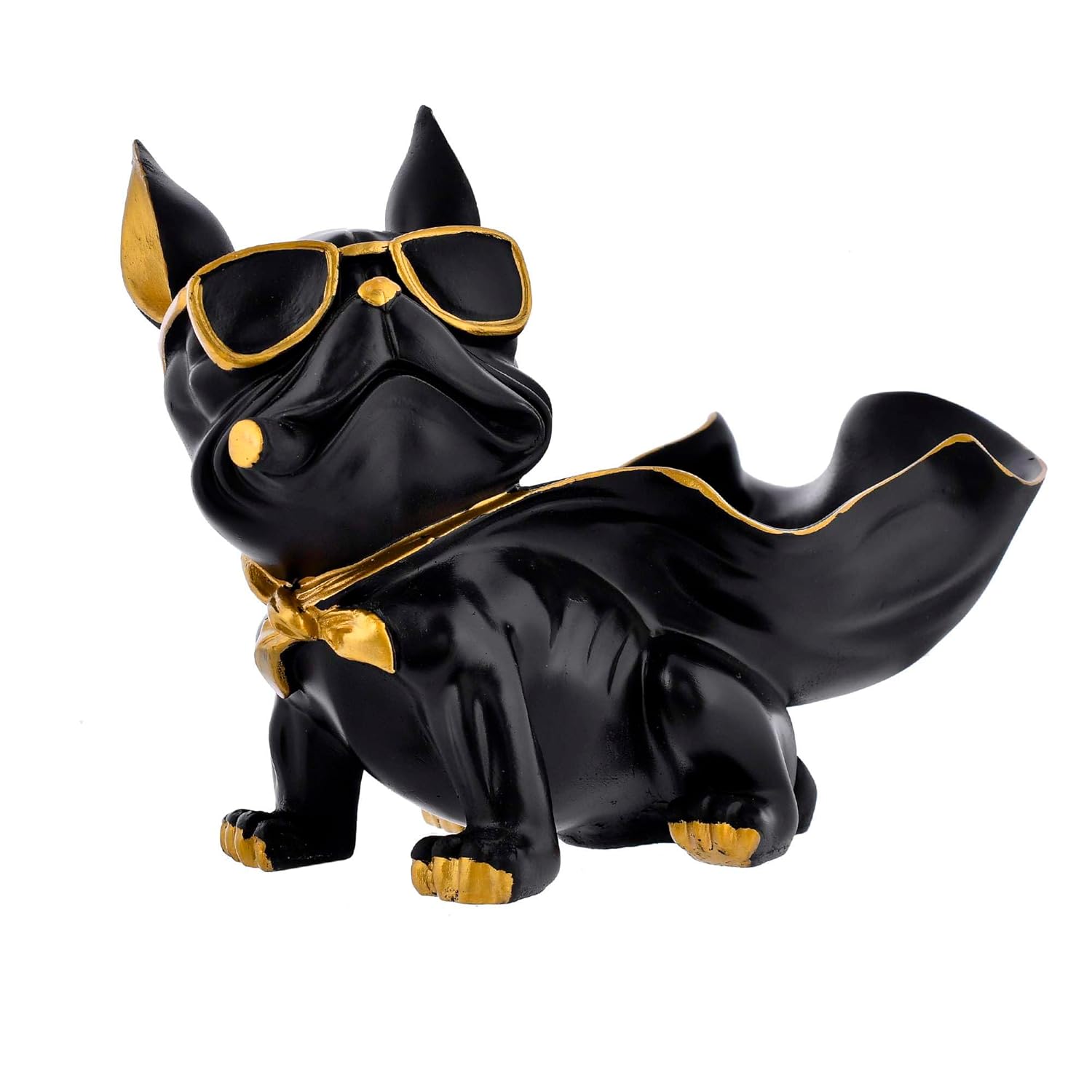 Cool Bull Dog Showpiece with plate,for living room