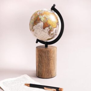 Rustic Wanderer Globe Show Piece for Home Decor, Office Decor and Decoration Items