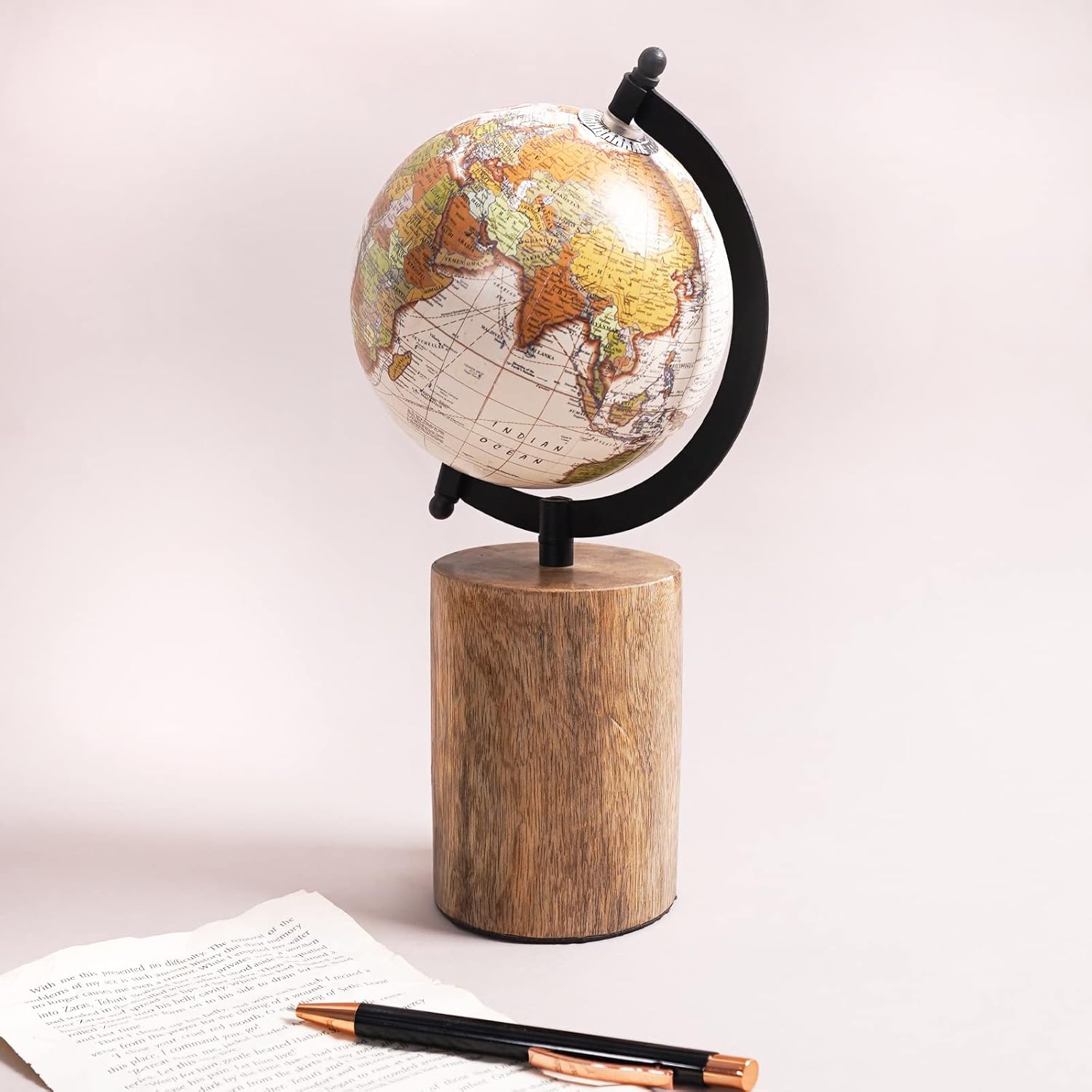 Rustic Wanderer Globe Show Piece for Home Decor, Office Decor and Decoration Items