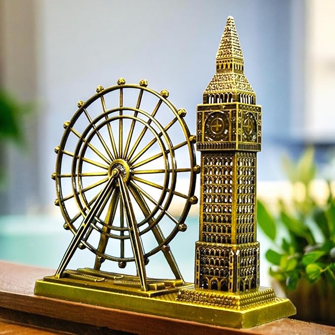 Big Ben & London Eye Rotating Souvenir Showpiece