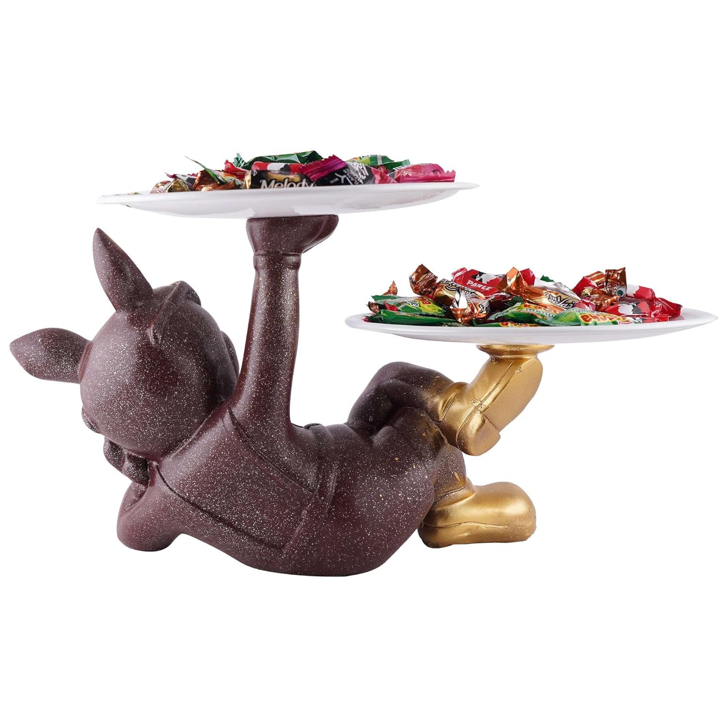 Dog Serving Tray With Handle,Dishes &Plate Holder For Kitchen, Bedroom, Office, Dinning Table Decorative Showpiece Item