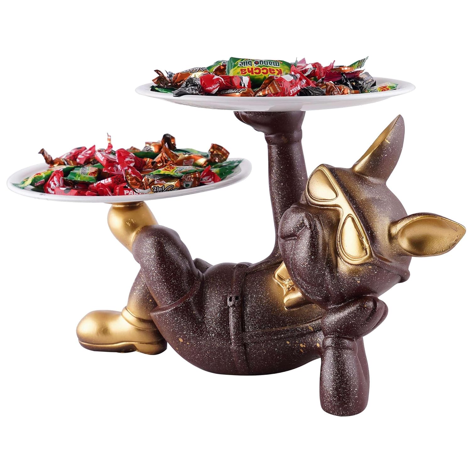 Dog Serving Tray With Handle,Dishes &Plate Holder For Kitchen, Bedroom, Office, Dinning Table Decorative Showpiece Item