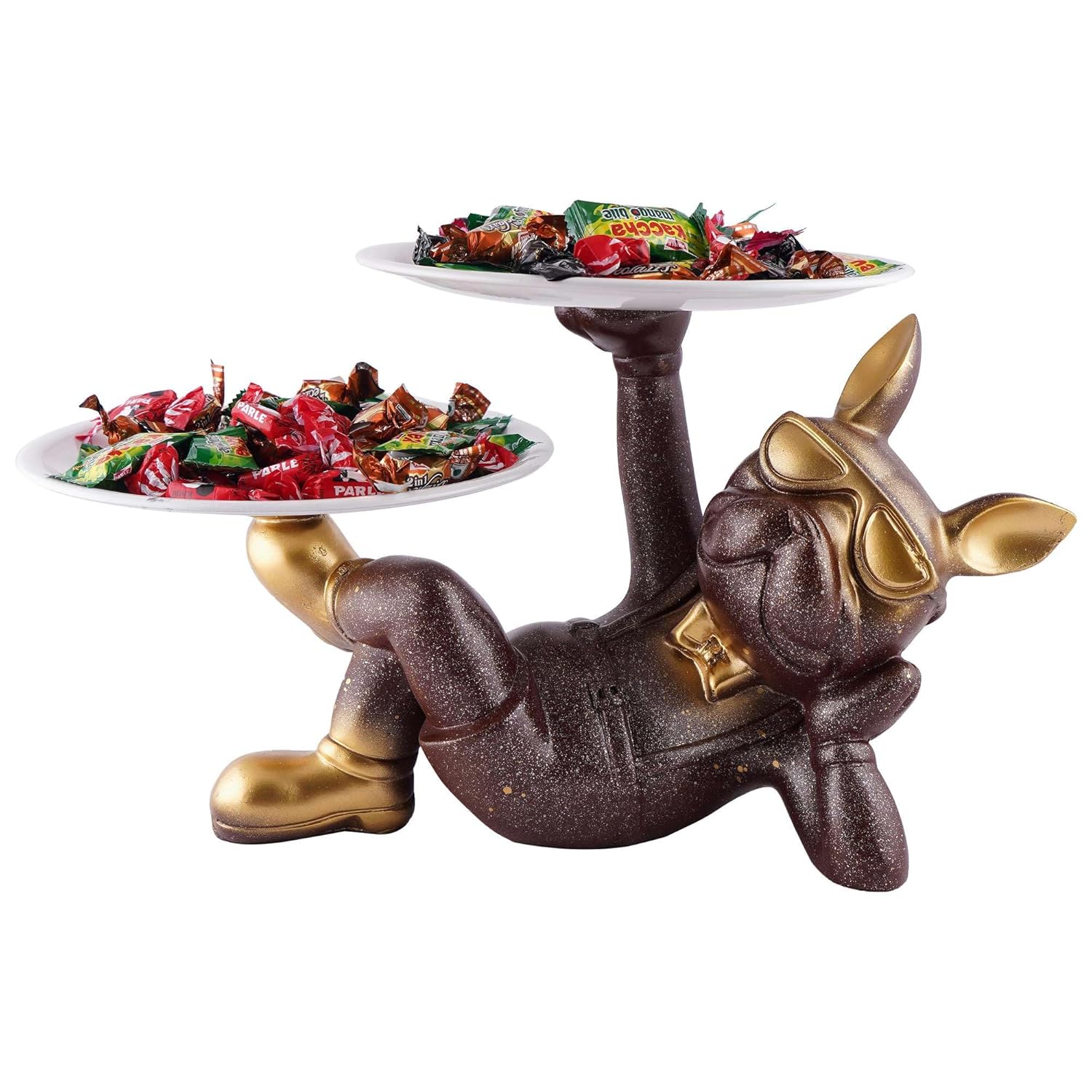 Dog Serving Tray With Handle,Dishes &Plate Holder For Kitchen, Bedroom, Office, Dinning Table Decorative Showpiece Item
