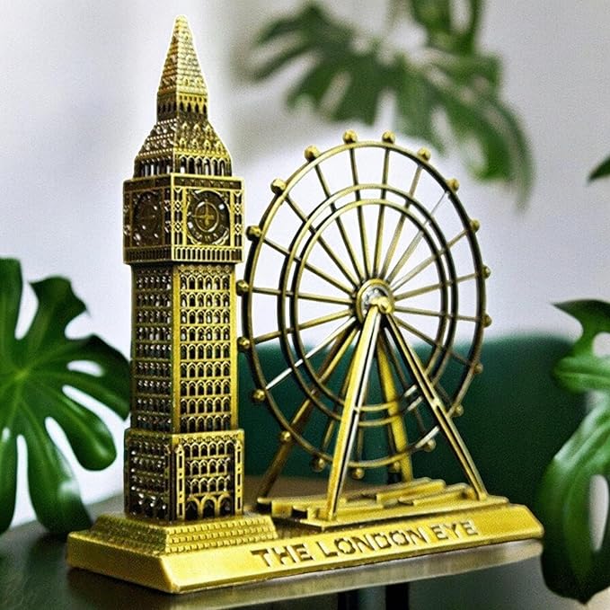 Big Ben & London Eye Rotating Souvenir Showpiece