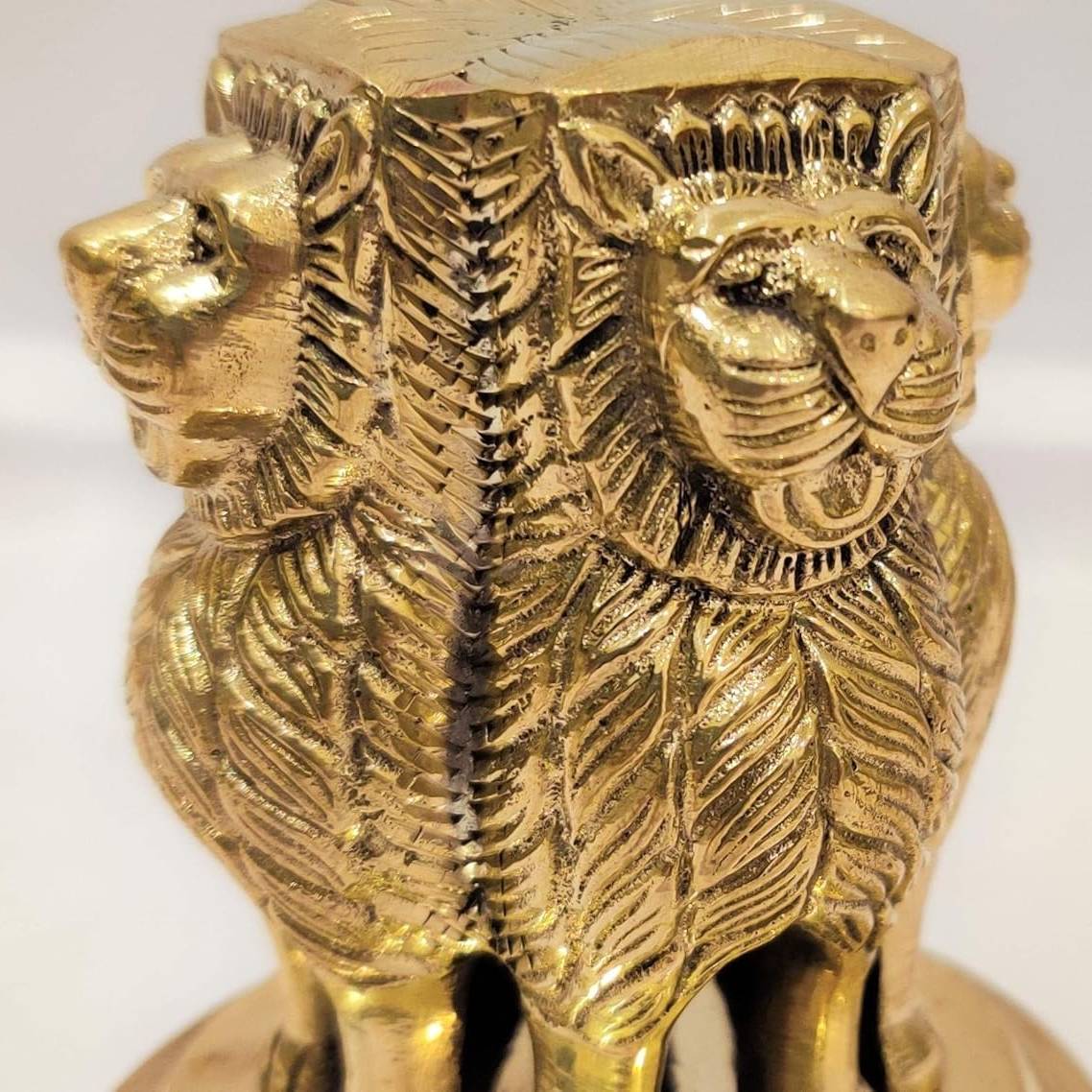 Golden Ashoka Pillar Showpiece
