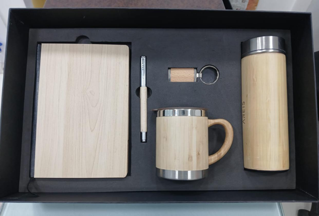 Eco-Friendly Bamboo Gift Set – 5 in 1 Sustainable Corporate Combo