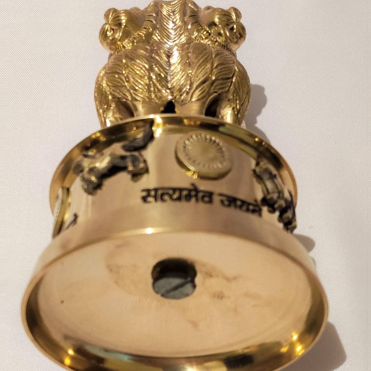 Golden Ashoka Pillar Showpiece